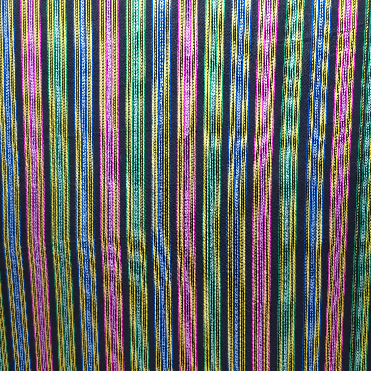 Black Stripes Handloom Mashru Silk Fabric 2