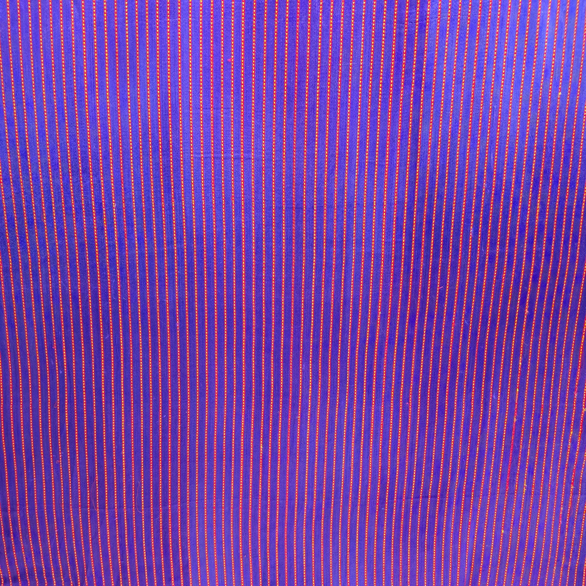 Blue Kakani Stripes Handloom Mashru Silk Fabric