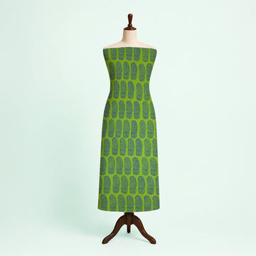 Green Mango Kutch Hand Block Print Pure cotton Fabric