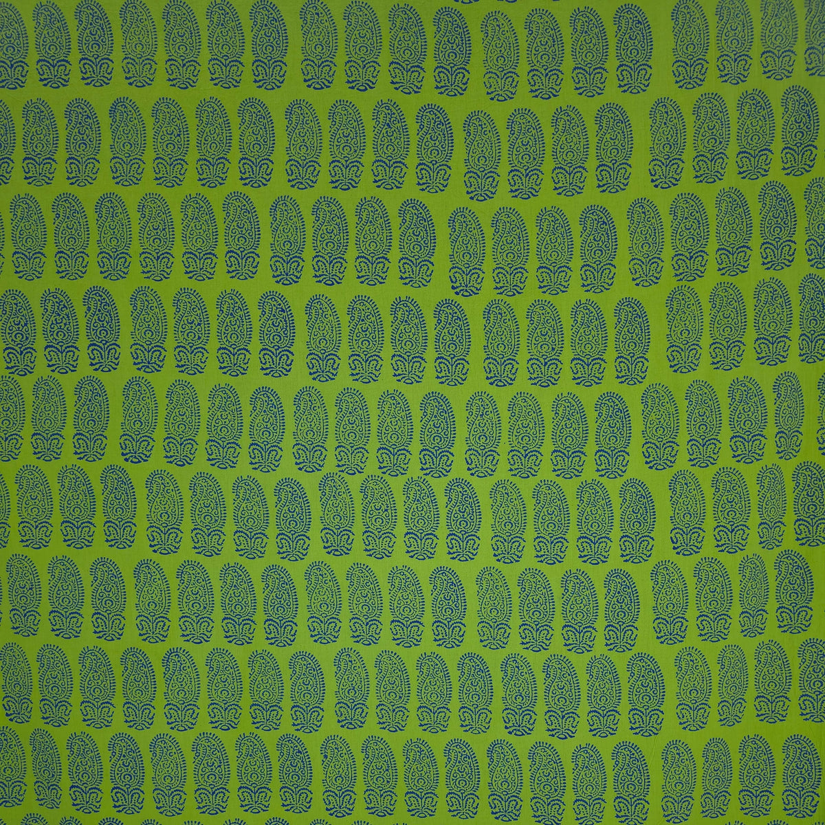 Green Mango Kutch Hand Block Print Pure cotton Fabric