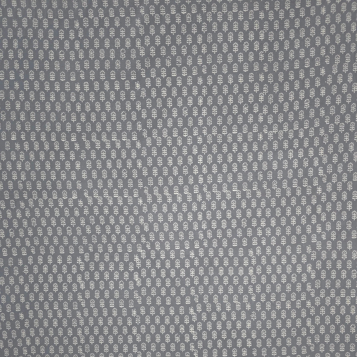 Grey Buti Kutch Hand Block Print Pure cotton Fabric