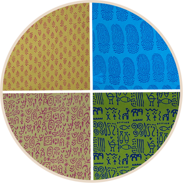 Kutch hand block printed cotton fabrics