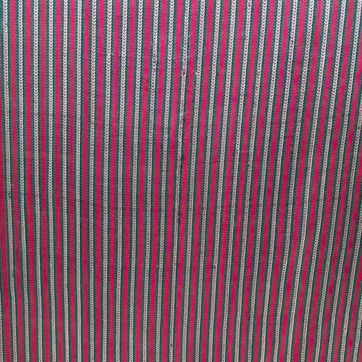 Maroon Khajoori Stripes Handloom Mashru Silk Fabric