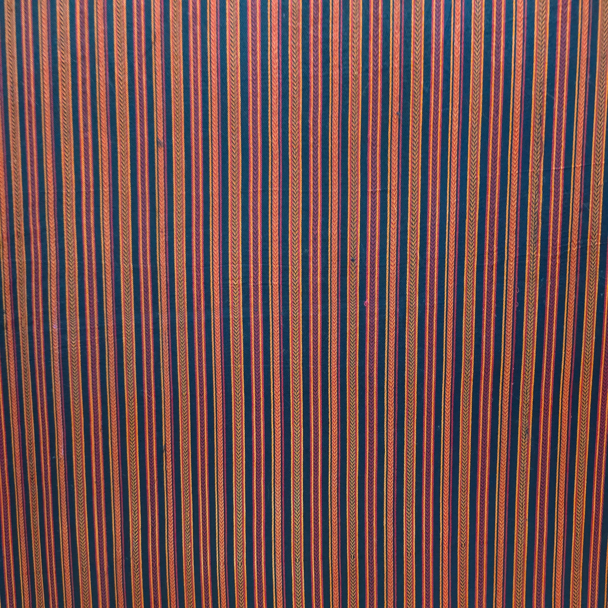 Multi Color Khajoori Stripes Handloom Mashru Silk Fabric