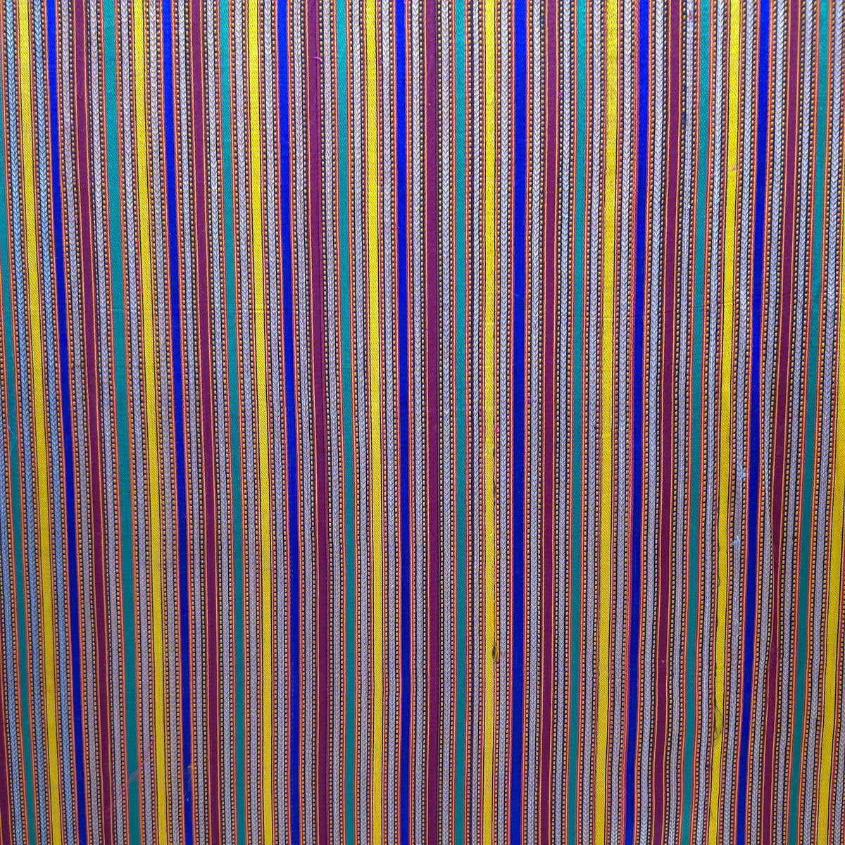 Multi Color Stripes Handloom Mashru Silk Fabric 2