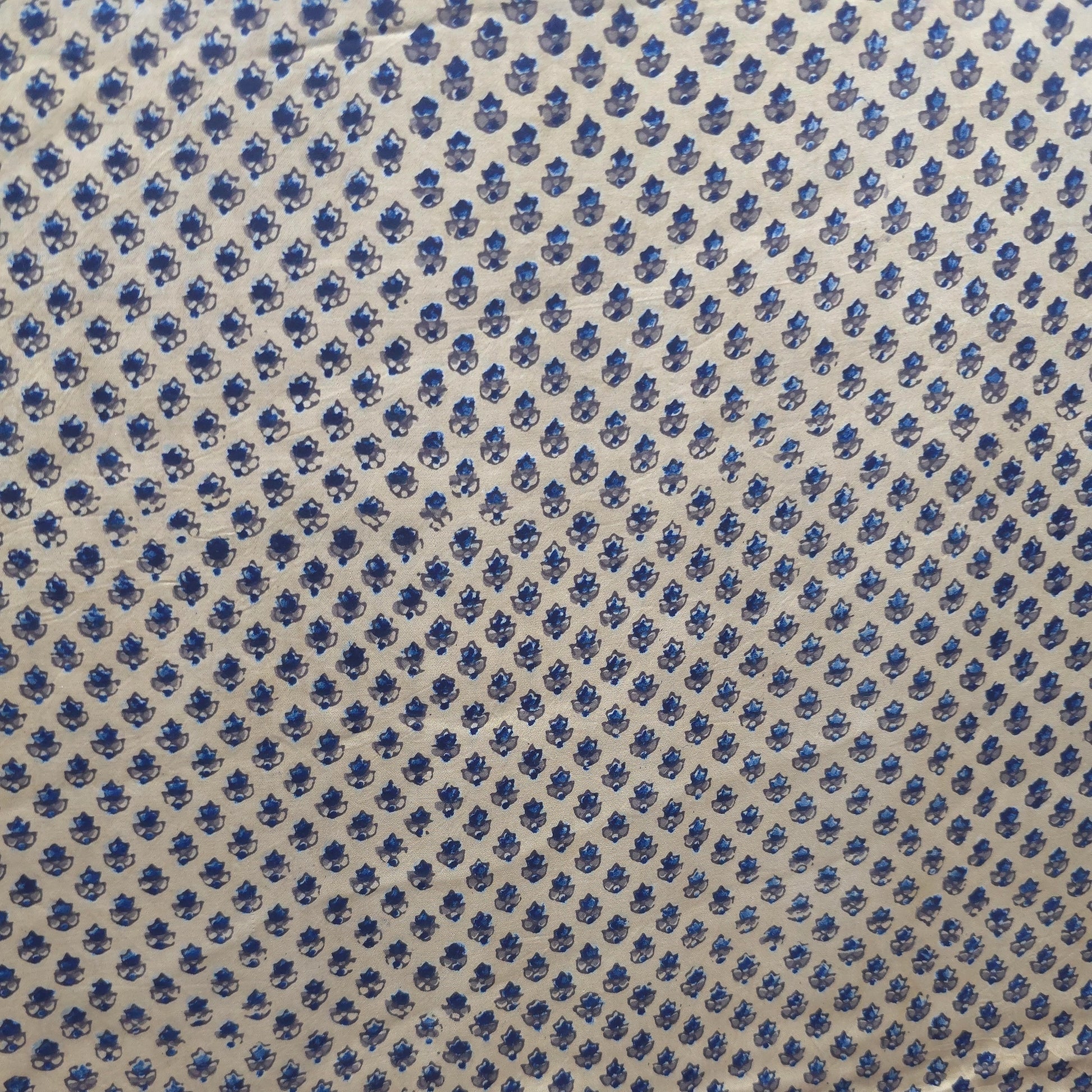 Mustard Buti Natural Dyed Ajrakh Hand Block Print Premium Modal Fabric