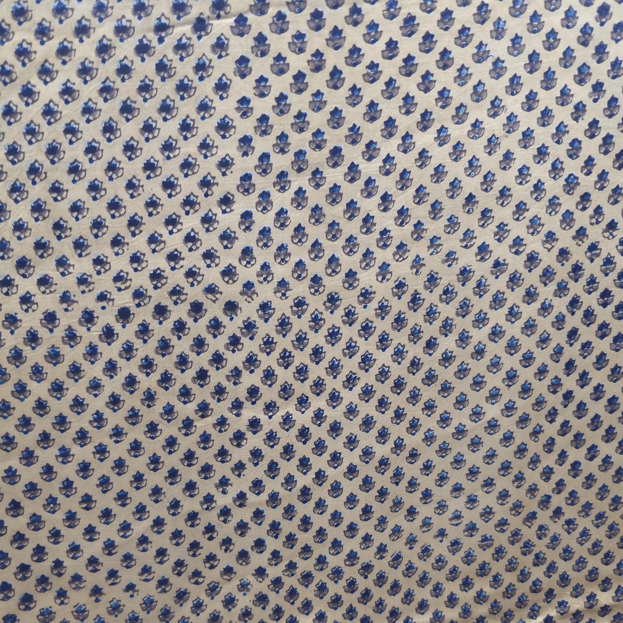 Mustard Buti Natural Dyed Ajrakh Hand Block Print Premium Modal Fabric