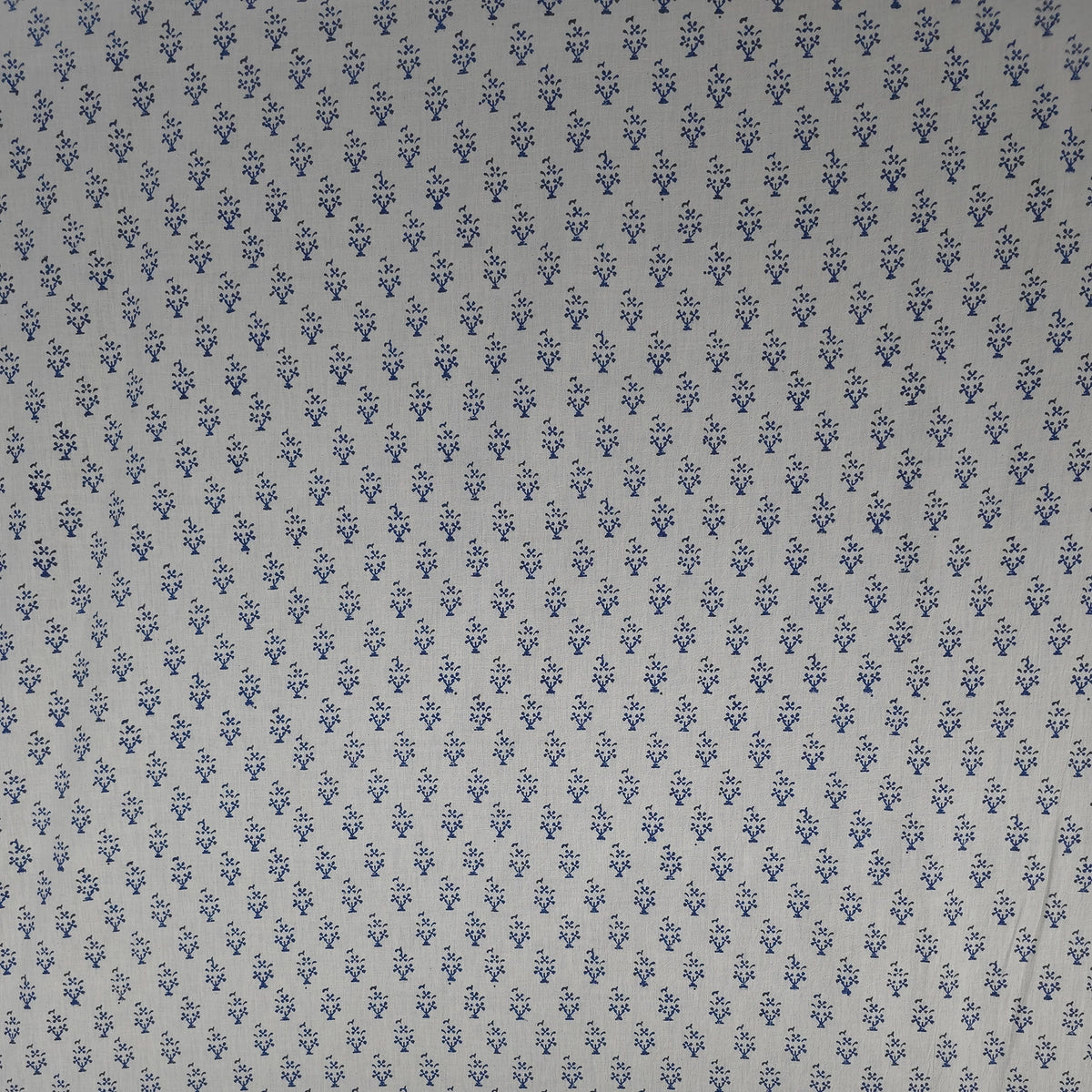 Off White Buti Kutch Hand Block Print Pure cotton Fabric 5