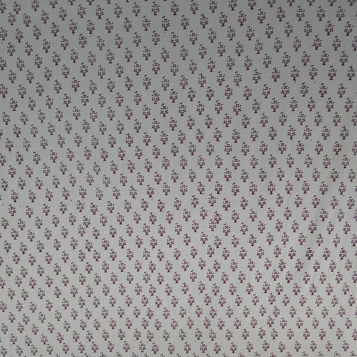 Off White Buti Kutch Hand Block Print Pure cotton Fabric 6