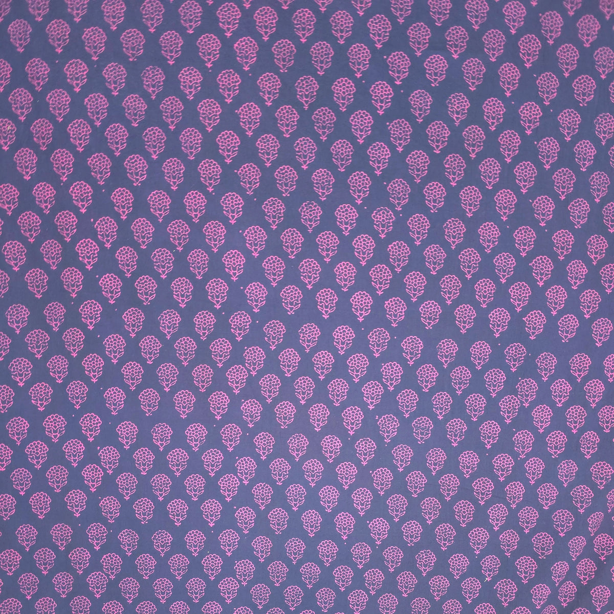 Purple Buti Kutch Hand Block Print Pure cotton Fabric