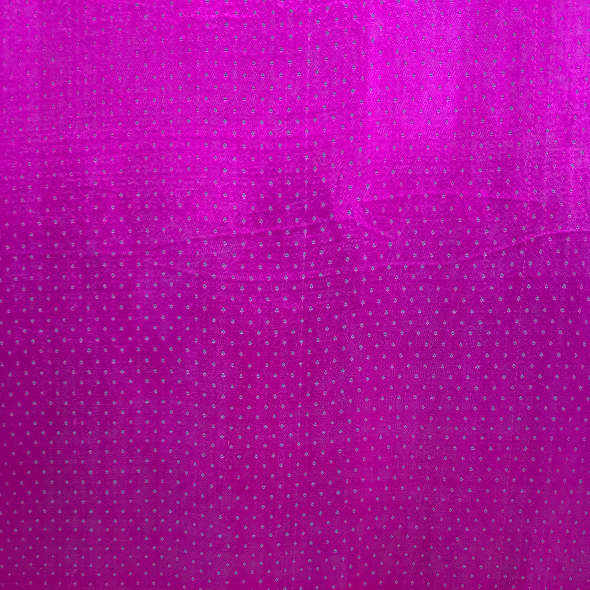 Rani Pink Dotted Handloom Mashru Silk Fabric