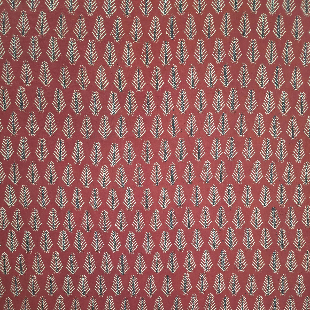 Red Buta Natural Dyed Super Vegetable Hand Block Print Pure cotton Fabric