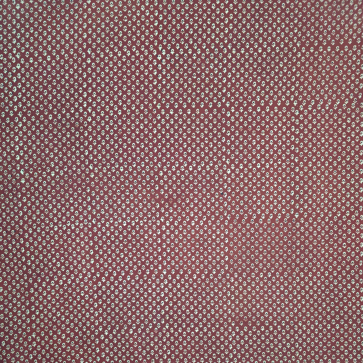 Red Buti Natural Dyed Super Vegetable Hand Block Print Pure cotton Fabric