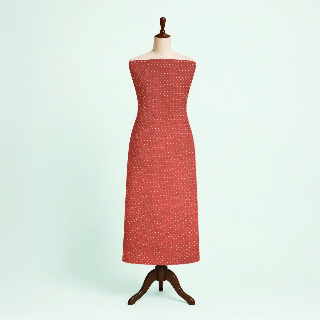 Red Dots Natural Dyed Super Vegetable Hand Block Print Pure cotton Fabric