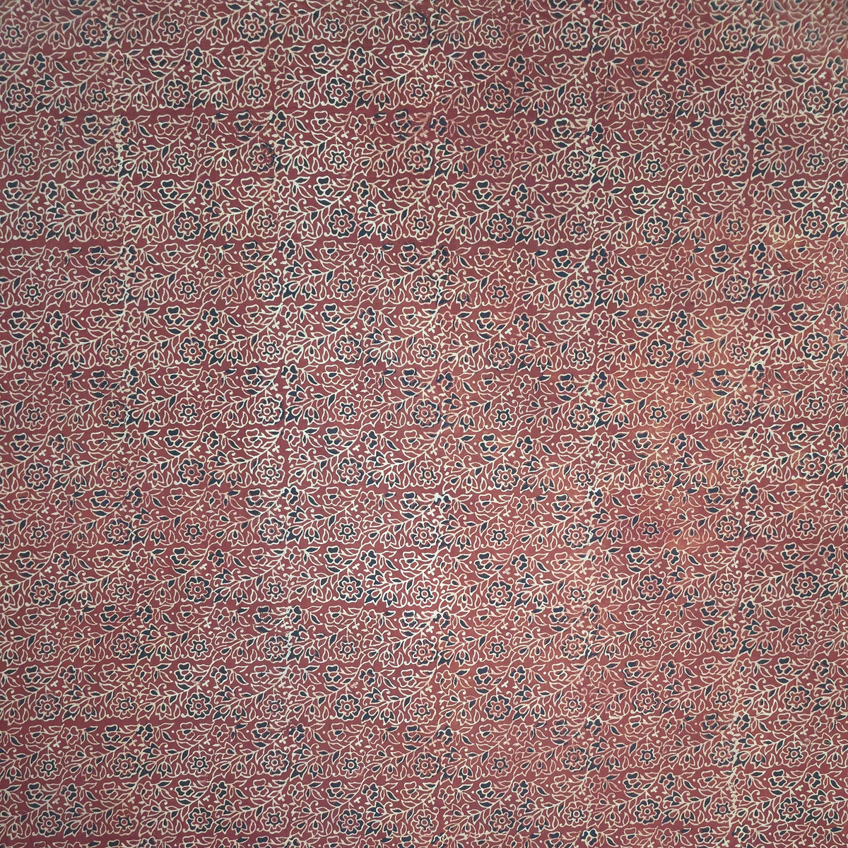 Red Floral Natural Dyed Super Vegetable Hand Block Print Pure cotton Fabric