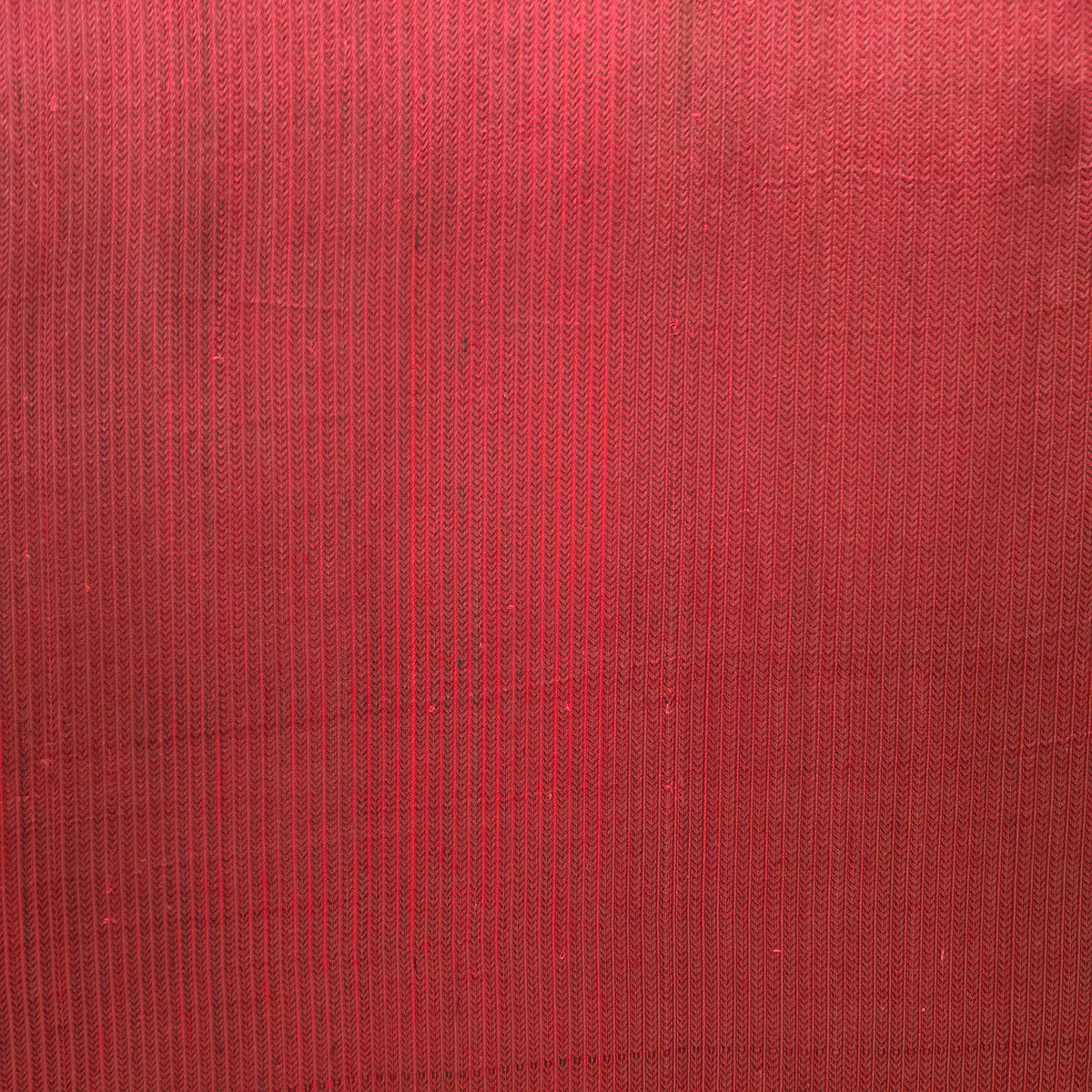 Red Khajoori Stripes Handloom Mashru Silk Fabric