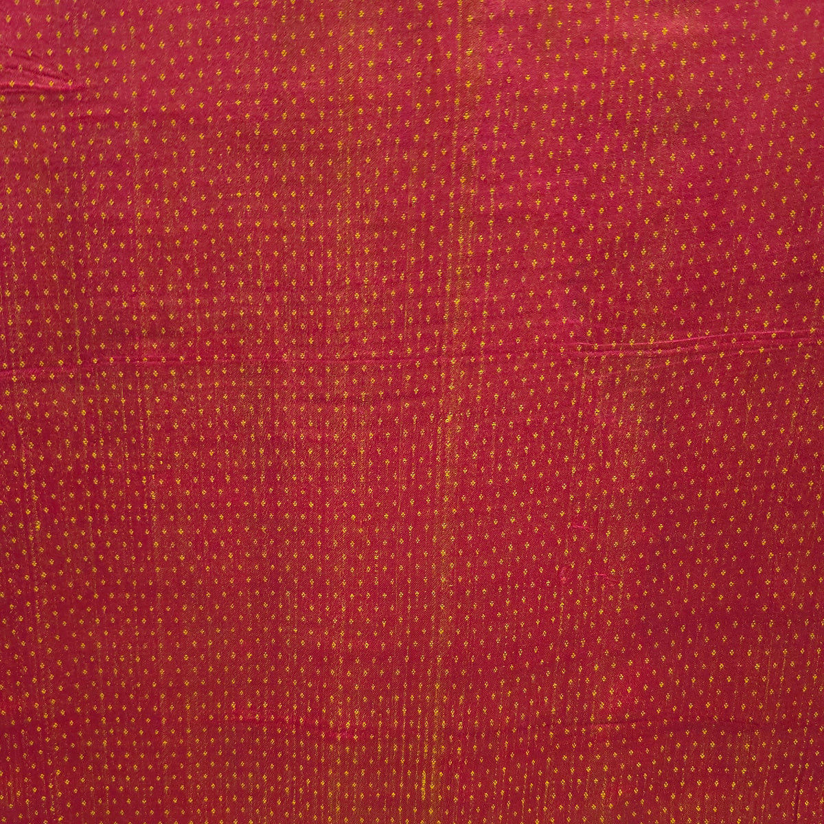 Red Dotted Handloom Mashru Silk Fabric
