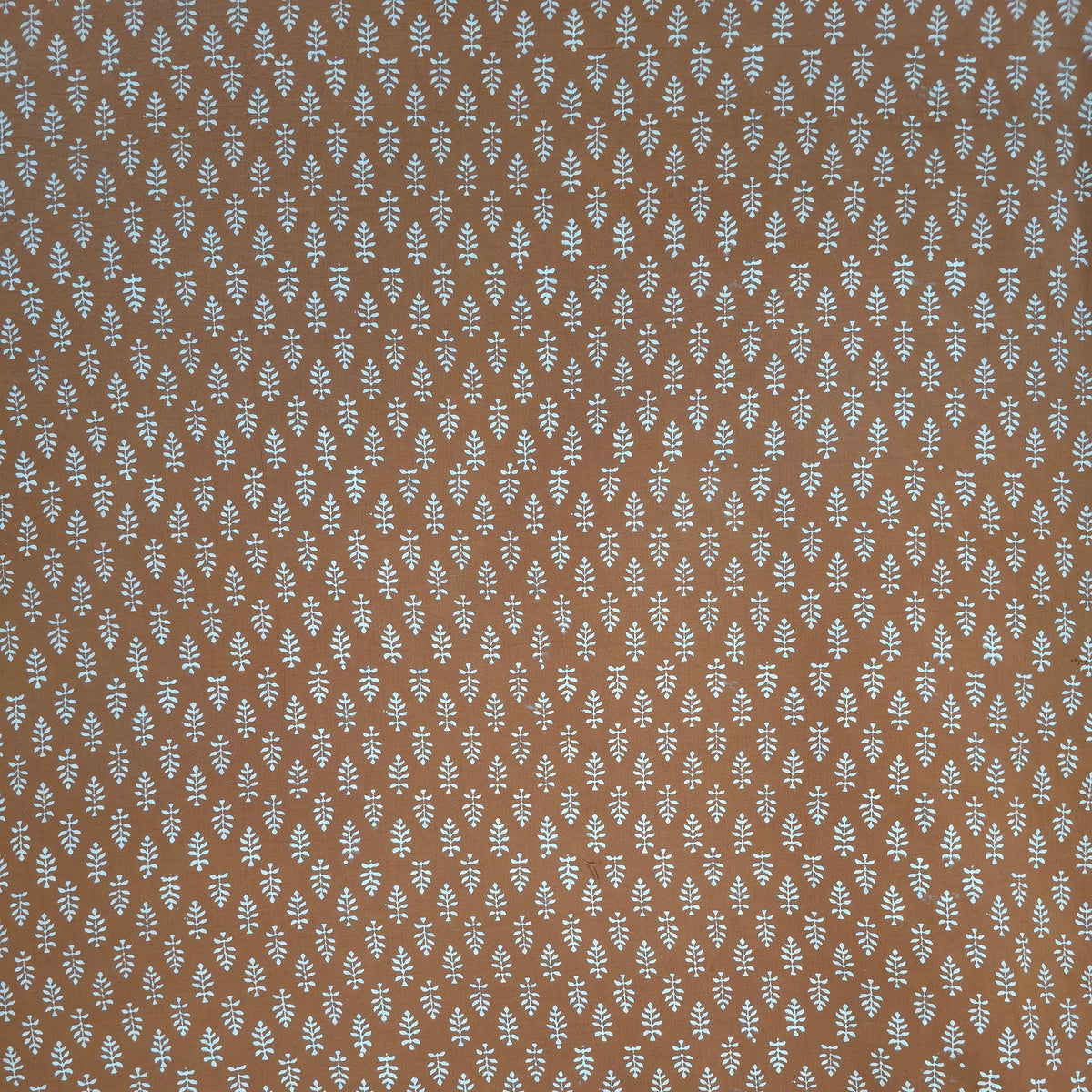 Rust Buti Kutch Hand Block Print Pure cotton Fabric