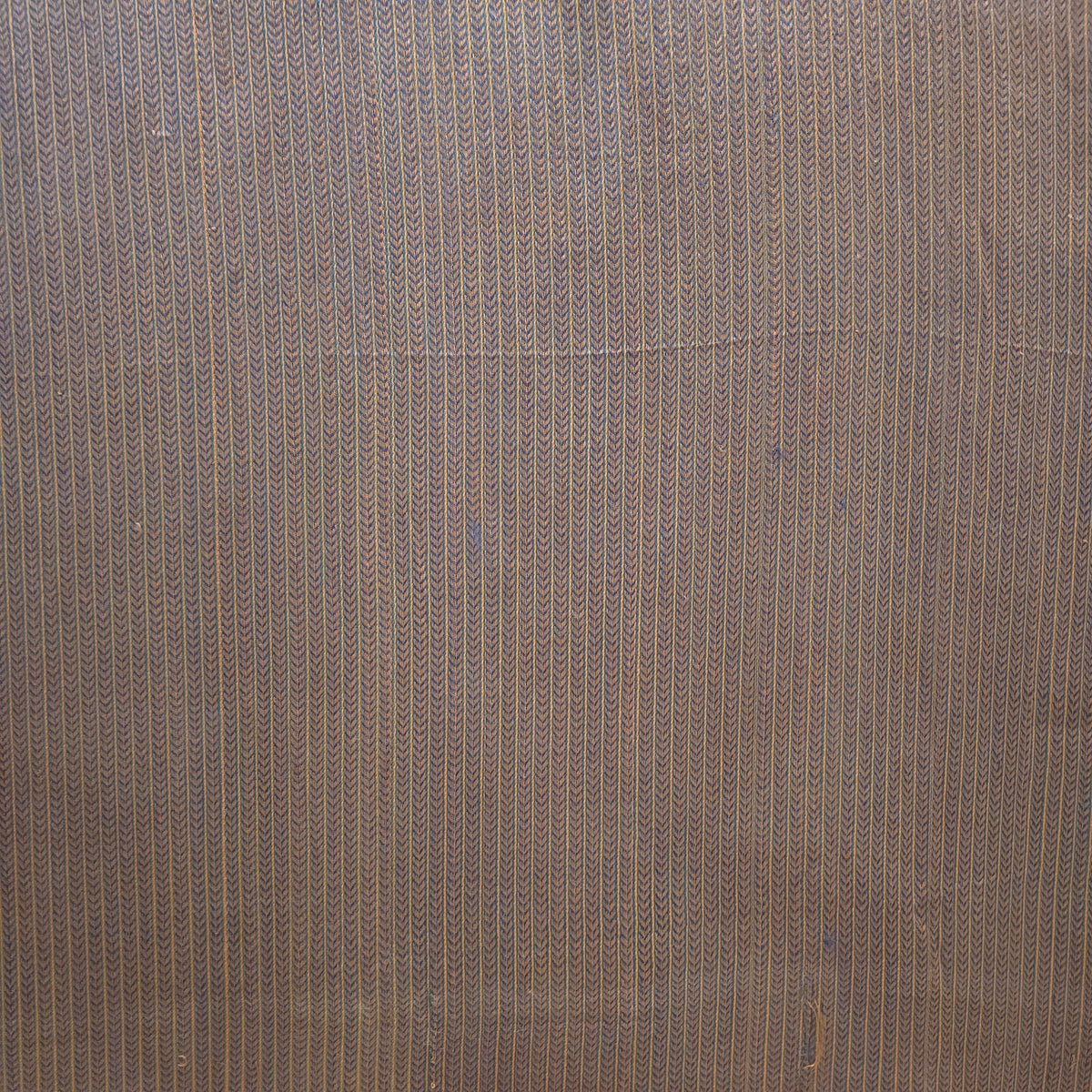 Rust Khajoori Stripes Handloom Mashru Silk Fabric